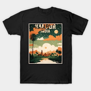 Kanpur India Starry Night Vintage Tourism Travel T-Shirt